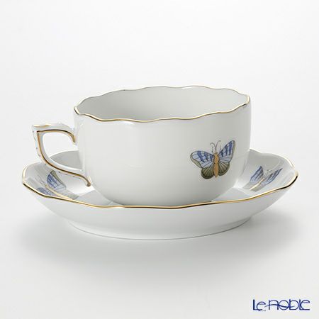 ヘレンド ヴィクトリア・グランデ VICTMC9 20724-0-00 ティーカップ＆ソーサー 200ml ブルー（アジサイ）