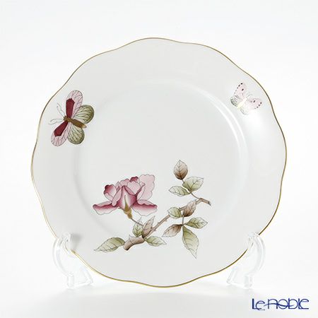 ヘレンド ヴィクトリア・グランデ VICTMC10 20517-0-00 プレート 19cm ピンク（ハイビスカス）