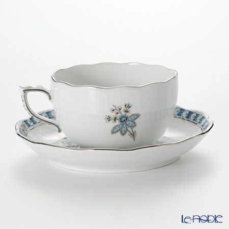 ヘレンド ペイズリー ターコイズ プラチナ BUTTQ-PT 00724-0-00 ティーカップ＆ソーサー 200ml