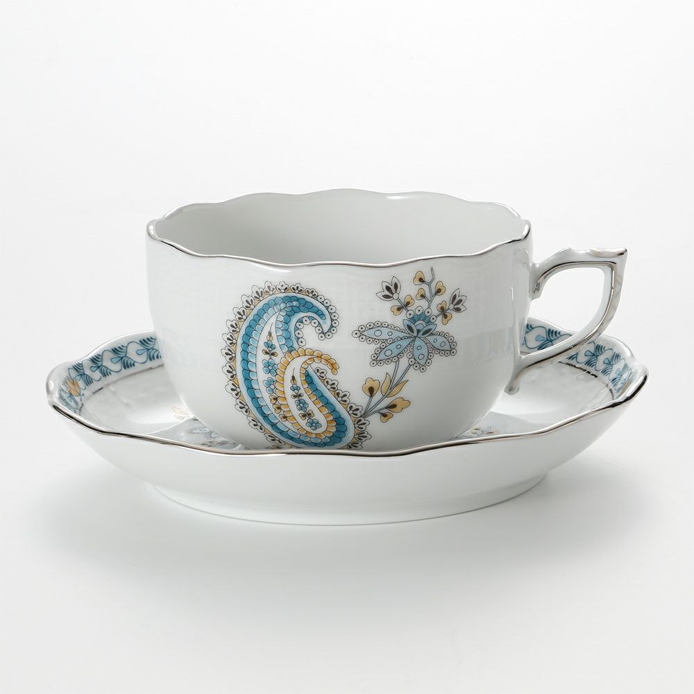 ヘレンド ペイズリー ターコイズ プラチナ BUTTQ-PT 00724-0-00 ティーカップ＆ソーサー 200ml
