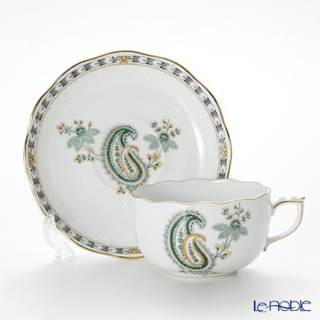 ヘレンド ペイズリー グリーン BUTV 00724-0-00 ティーカップ＆ソーサー 200ml