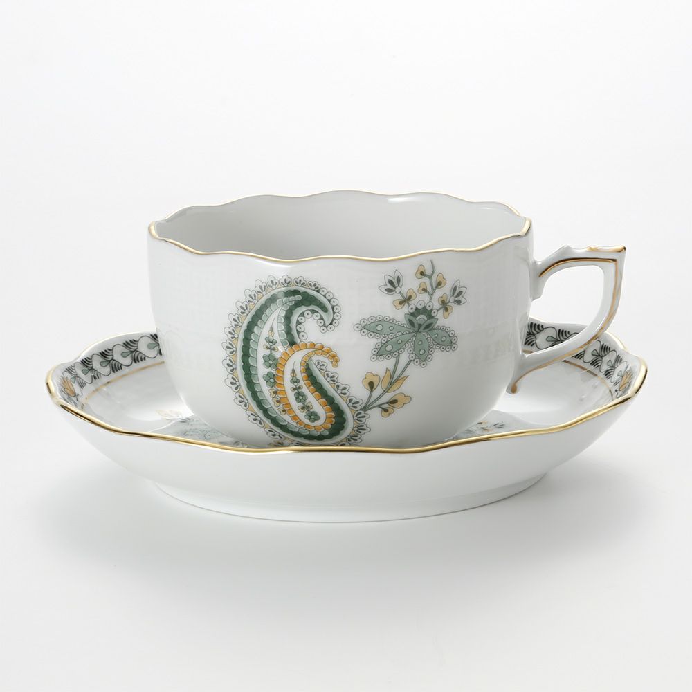 ヘレンド ペイズリー グリーン BUTV 00724-0-00 ティーカップ＆ソーサー 200ml