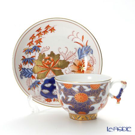 ヘレンド シノワズリ（中国趣味）ROC 岩牡丹 03364-0-21 マンダリン ラージカップ＆ソーサー