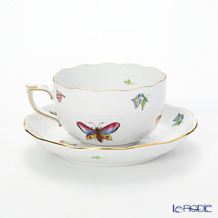 ヘレンド ヴィクトリア・花と蝶 LVF-1 0724-0-00 ティーカップ＆ソーサー 200ml