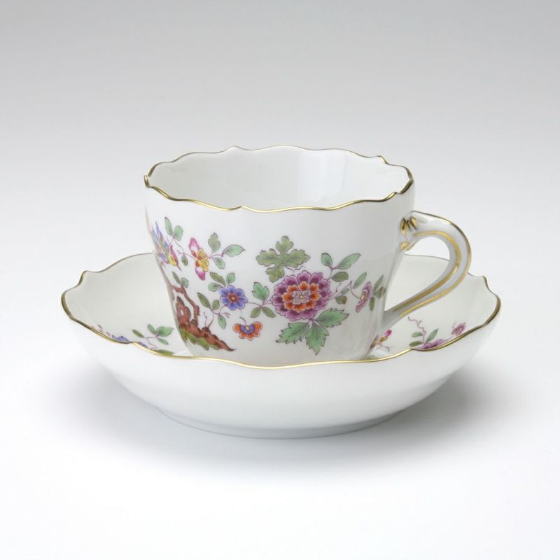 マイセン（Meissen） 楽園の鳥 450110／00580 モカカップ＆ソーサー 100ml