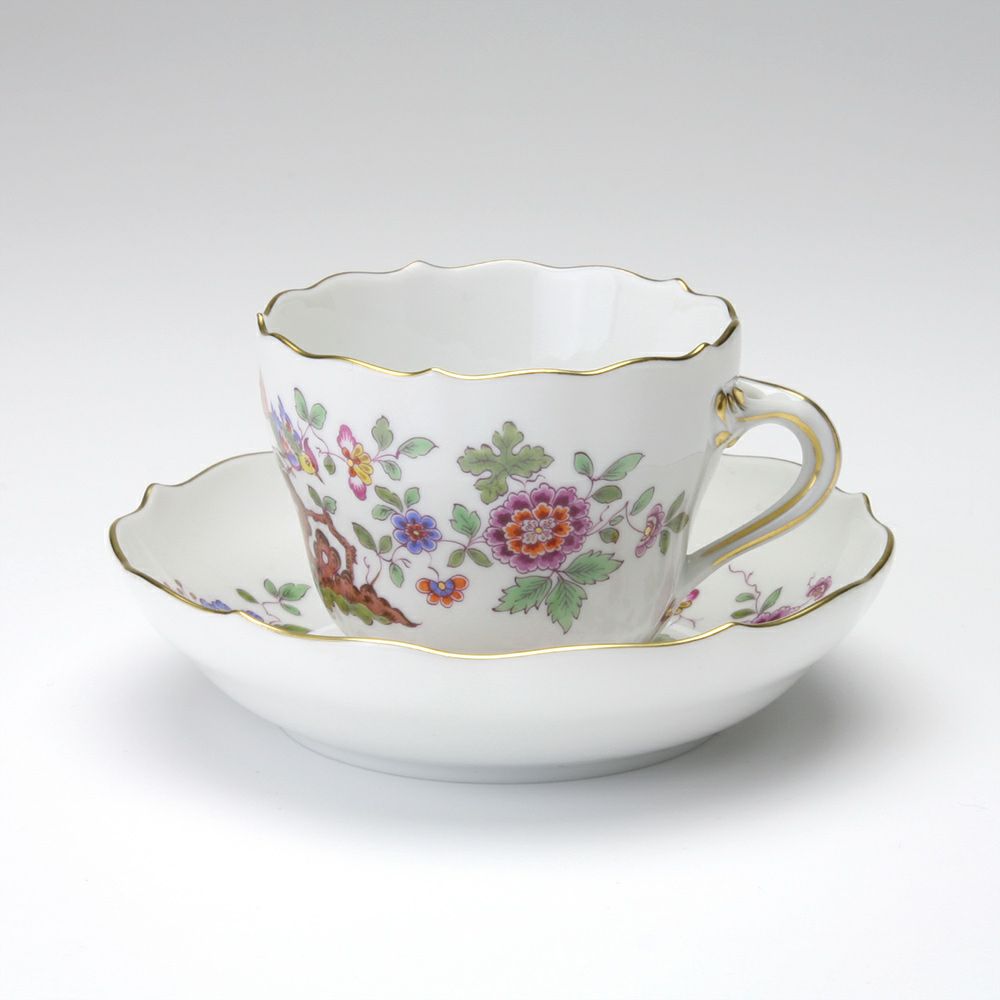 マイセン（Meissen） 楽園の鳥 450110／00580 モカカップ＆ソーサー 100ml