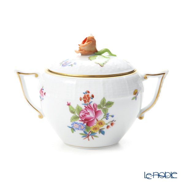 ヘレンド ブーケコルネリア HBC 00472-0-09 シュガーポット ローズ 200ml