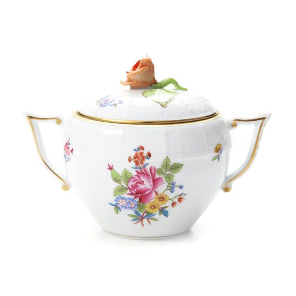 ヘレンド ブーケコルネリア HBC 00472-0-09 シュガーポット ローズ 200ml