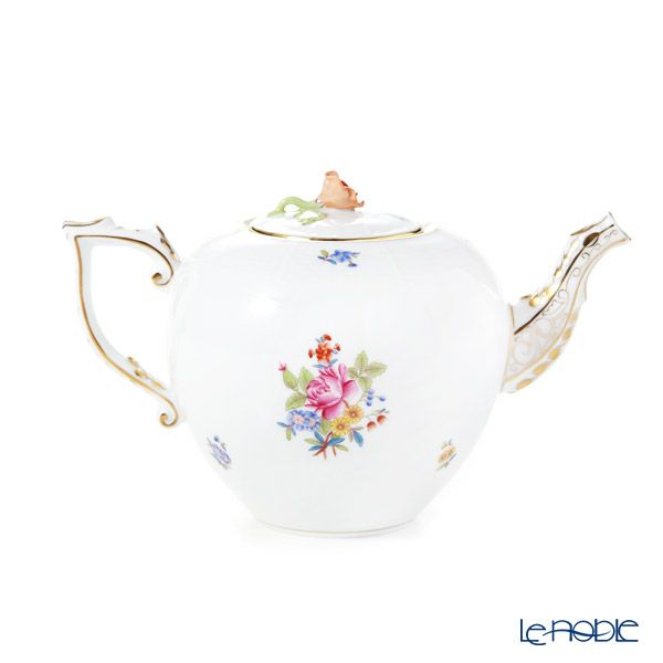 ヘレンド ブーケコルネリア HBC 00606-0-09 ティーポット ローズ 800ml