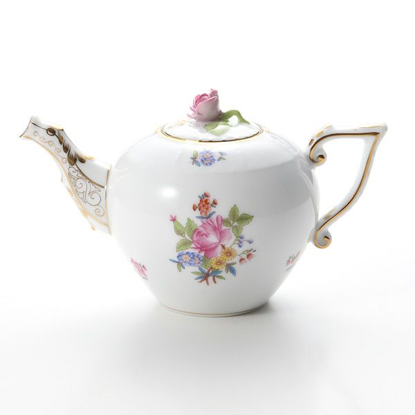 ヘレンド ブーケコルネリア HBC 00608-0-09 ティーポット ローズ 400ml