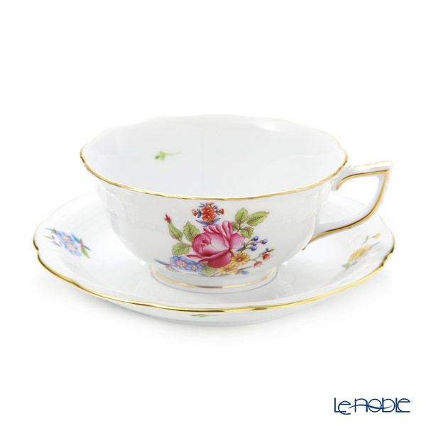 ヘレンド ブーケコルネリア HBC ティーカップ＆ソーサー ロウ 00734-0-00