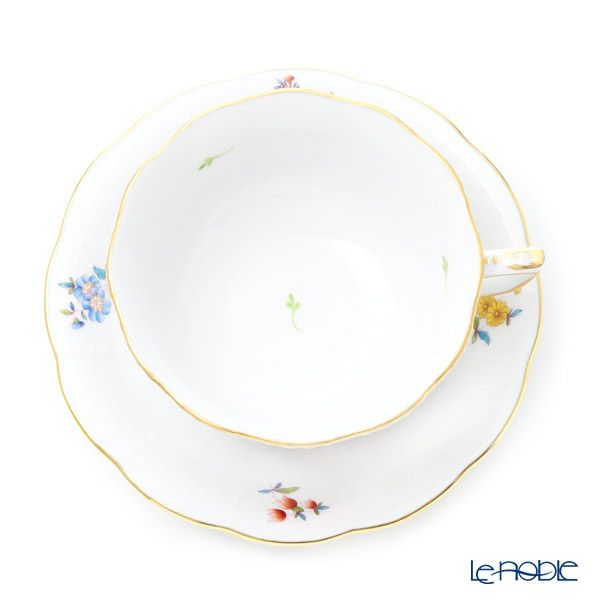 ヘレンド ブーケコルネリア HBC ティーカップ＆ソーサー ロウ 00734-0-00