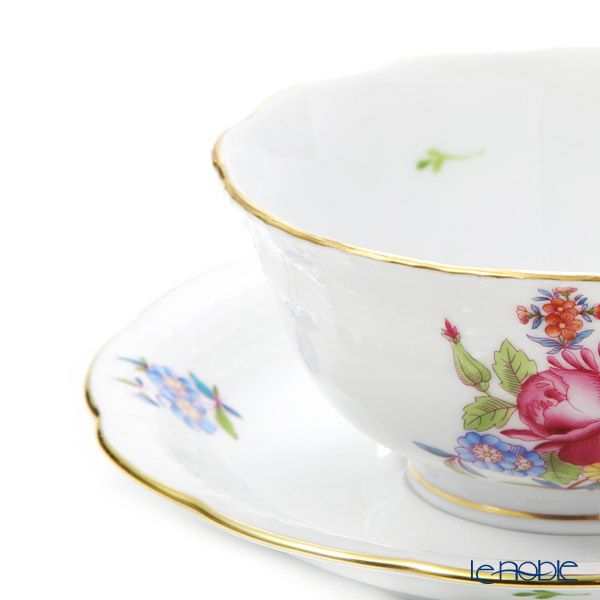 ヘレンド ブーケコルネリア HBC ティーカップ＆ソーサー ロウ 00734-0-00