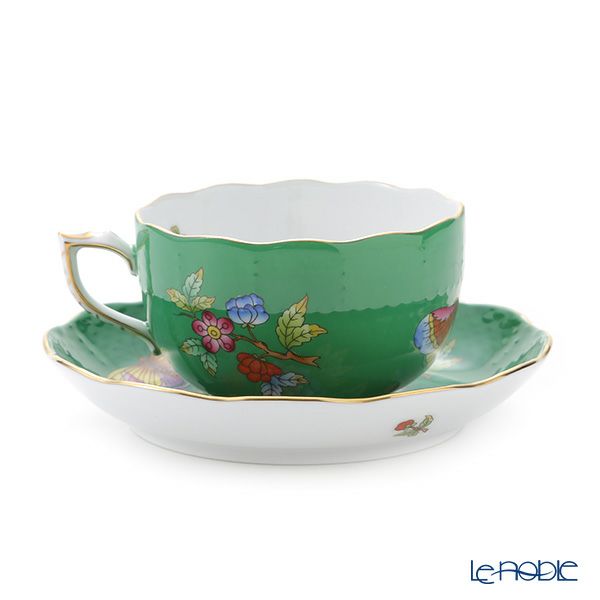ヘレンド 緑のヴィクトリア VE-FV 00724-0-00 ティーカップ＆ソーサー 200ml