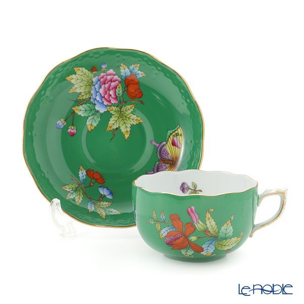 ヘレンド 緑のヴィクトリア VE-FV 00724-0-00 ティーカップ＆ソーサー 200ml