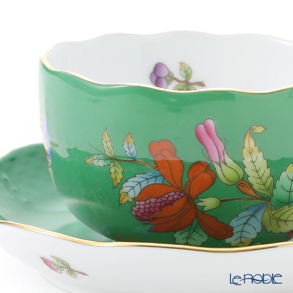 ヘレンド 緑のヴィクトリア VE-FV 00724-0-00 ティーカップ＆ソーサー 200ml