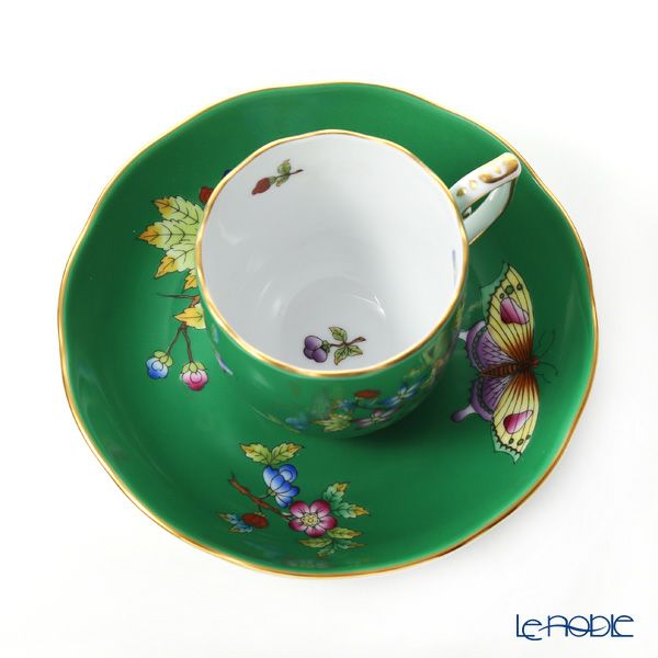 ヘレンド 緑のヴィクトリア VE-FV 20707-0-00 モカカップ＆ソーサー 150ml