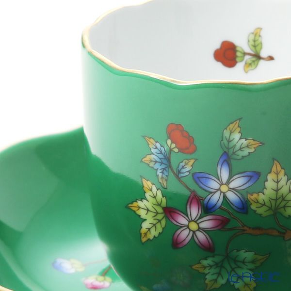 ヘレンド 緑のヴィクトリア VE-FV 20707-0-00 モカカップ＆ソーサー 150ml