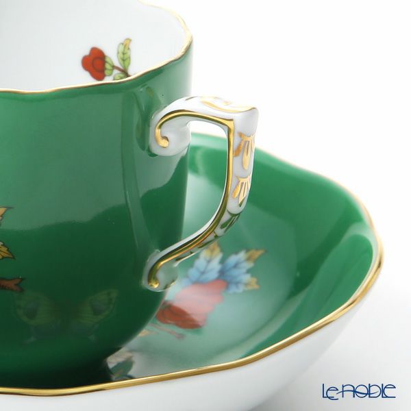ヘレンド 緑のヴィクトリア VE-FV 20707-0-00 モカカップ＆ソーサー 150ml