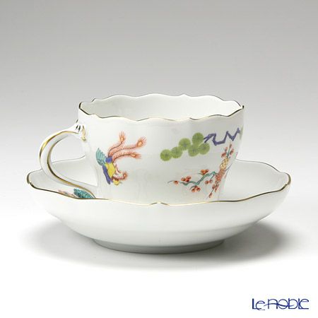 マイセン（Meissen） インドのキジ 454110／00582 コーヒーカップ＆ソーサー 200ml