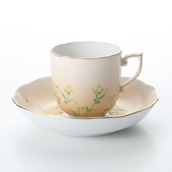 ヘレンド アイリスオレンジ IRIS-H 20707-0-00 モカカップ＆ソーサー 150ml