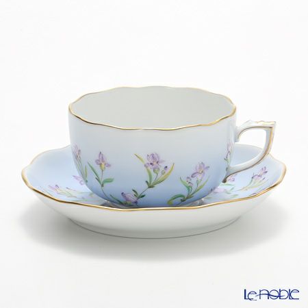 ヘレンド アイリス ブルー IRIS-B 20724-0-00 ティーカップ＆ソーサー 200ml