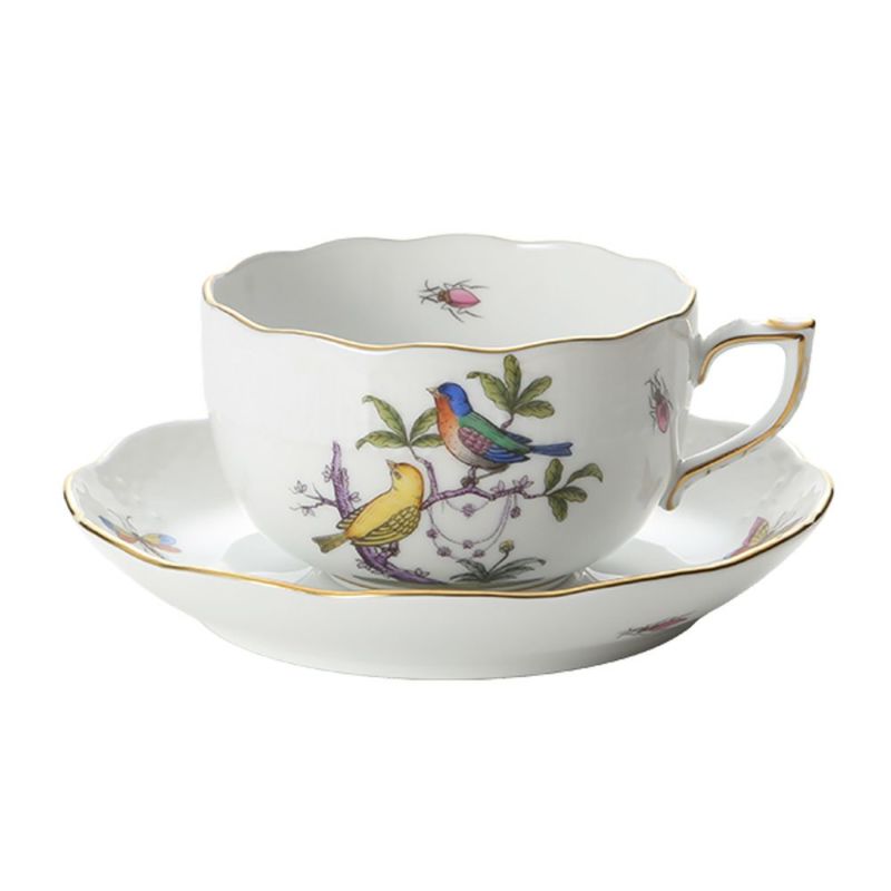 ヘレンド ロスチャイルドバード 多彩色 ROM-6 00724-0-00／724 ティーカップ＆ソーサー 200ml