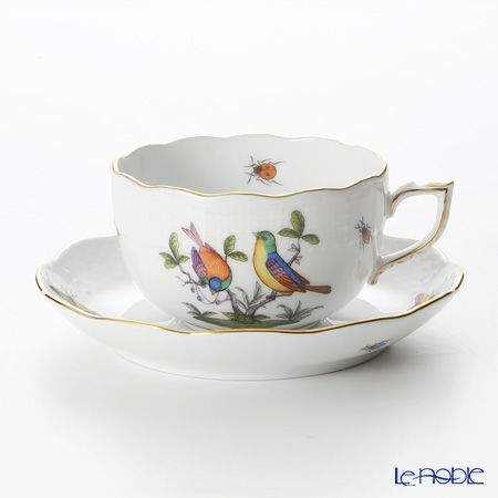 ヘレンド ロスチャイルドバード 多彩色 ROM-7 00724-0-00／724 ティーカップ＆ソーサー 200ml
