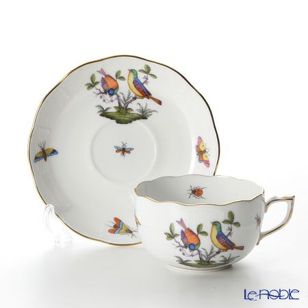 ヘレンド ロスチャイルドバード 多彩色 ROM-7 00724-0-00／724 ティーカップ＆ソーサー 200ml