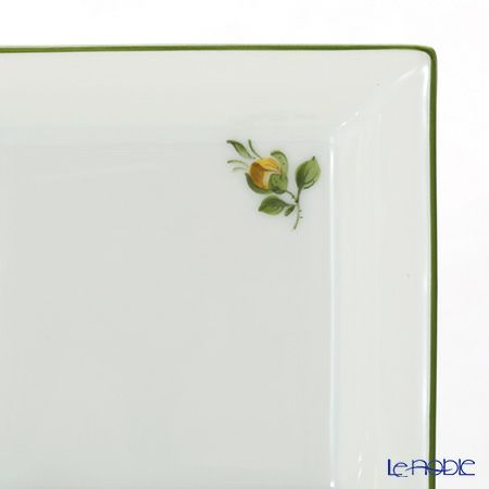 アウガルテン（AUGARTEN） プティットフルール（7096D） グリーン スクエアディッシュ 8×8cm（867）