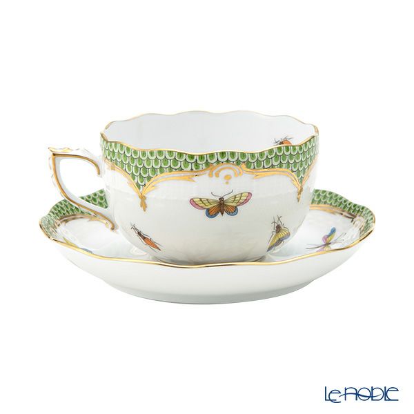 ヘレンド ロスチャイルドバード グリーンスケール ROEV-2 ティーカップ＆ソーサー 200ml 00724-0-00