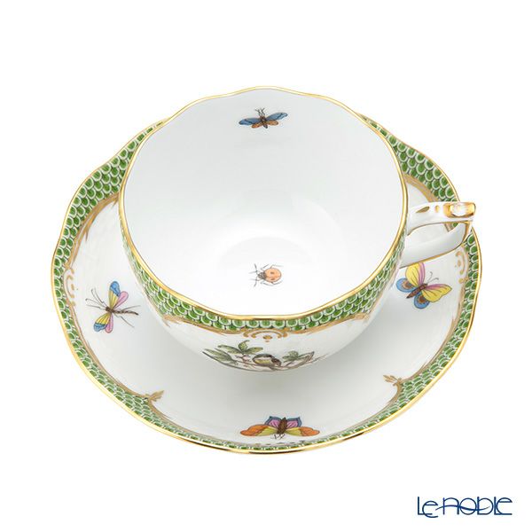 ヘレンド ロスチャイルドバード グリーンスケール ROEV-2 ティーカップ＆ソーサー 200ml 00724-0-00