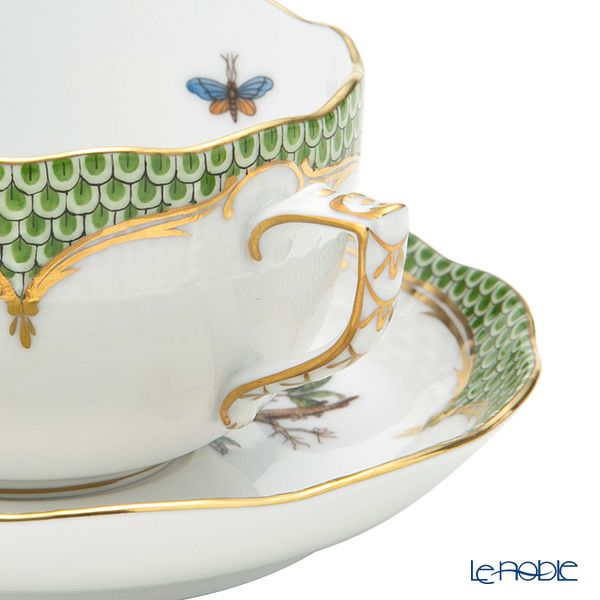 ヘレンド ロスチャイルドバード グリーンスケール ROEV-2 ティーカップ＆ソーサー 200ml 00724-0-00