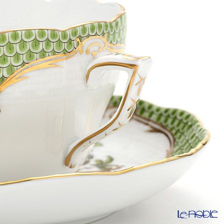ヘレンド ロスチャイルドバード グリーンスケール ROEV-2 00730-0-00 ティーカップ＆ソーサー（兼用） 200ml