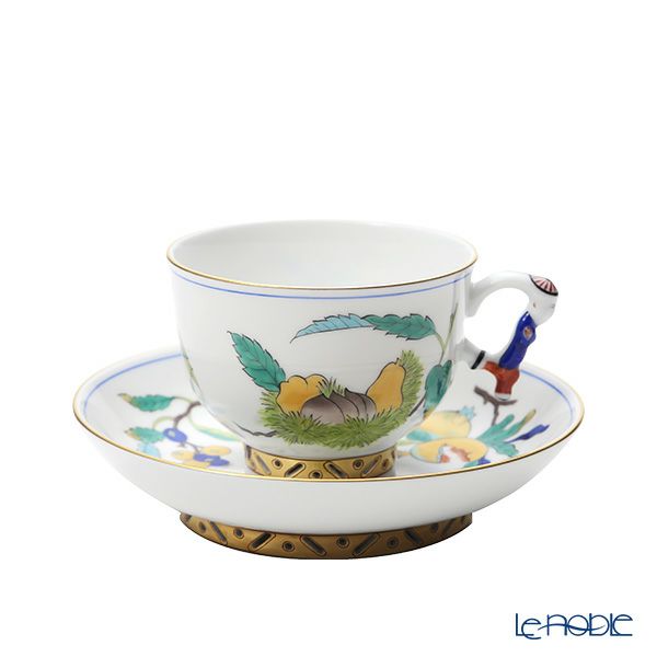 ヘレンド シノワズリ（中国趣味） クタニ KUT ラージカップ＆ソーサー マンダリン 03364-0-21