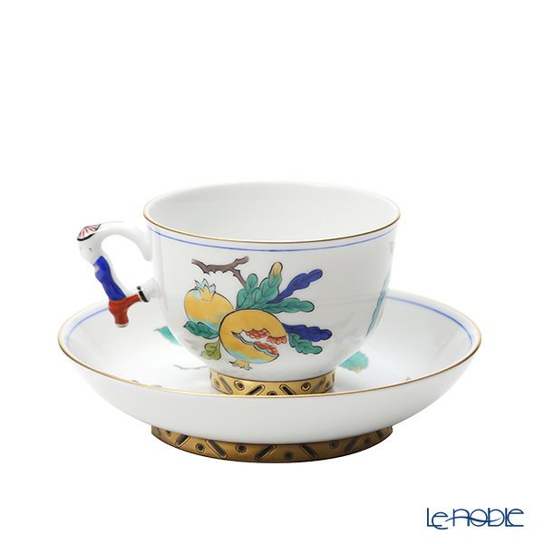 ヘレンド シノワズリ（中国趣味） クタニ KUT ラージカップ＆ソーサー マンダリン 03364-0-21