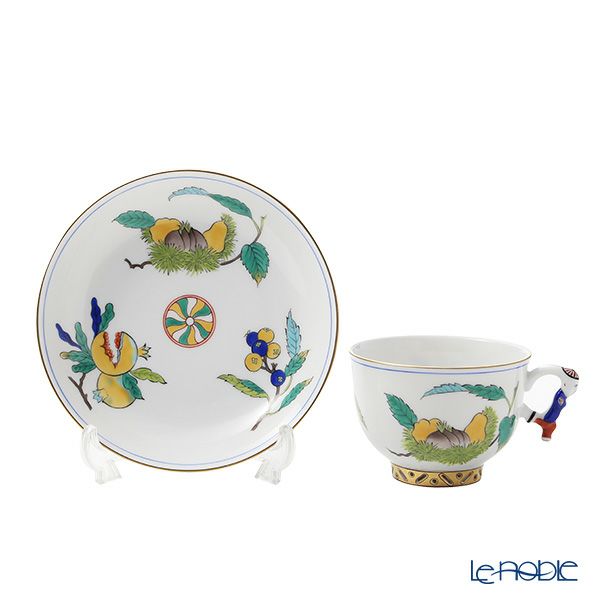 ヘレンド シノワズリ（中国趣味） クタニ KUT ラージカップ＆ソーサー マンダリン 03364-0-21