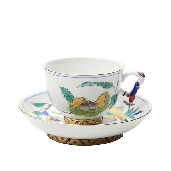 ヘレンド シノワズリ（中国趣味） クタニ KUT ラージカップ＆ソーサー マンダリン 03364-0-21