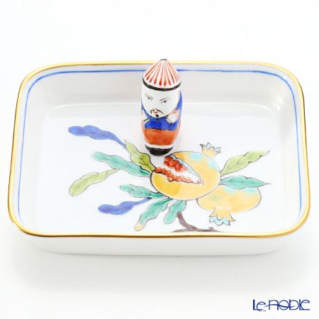 ヘレンド クタニ KUT 07733-0-21 オブロングトレイ マンダリン 8cm