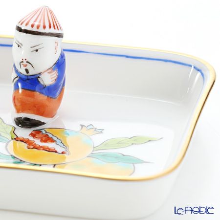 ヘレンド クタニ KUT 07733-0-21 オブロングトレイ マンダリン 8cm