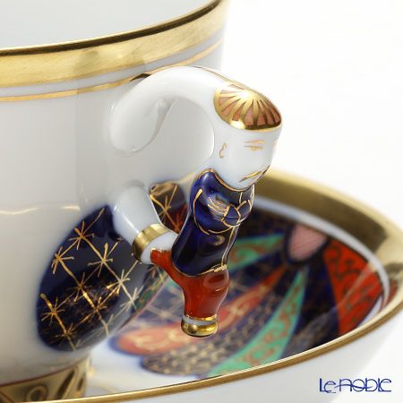 ヘレンド シノワズリ（中国趣味）CIM 菊・伊万里 003364-0-21 マンダリン ラージカップ＆ソーサー