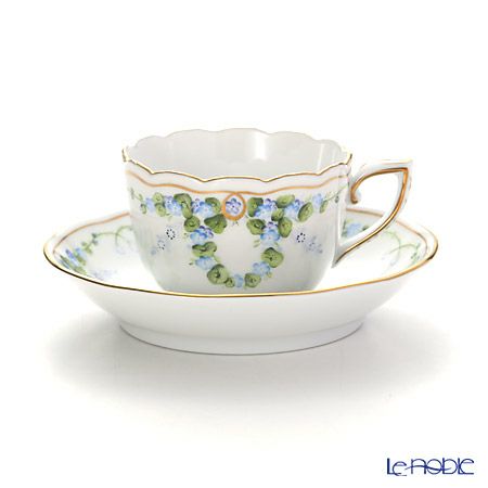 ヘレンド セレニーテ ブルー STB 20711-0-00 モカカップ＆ソーサー 100ml