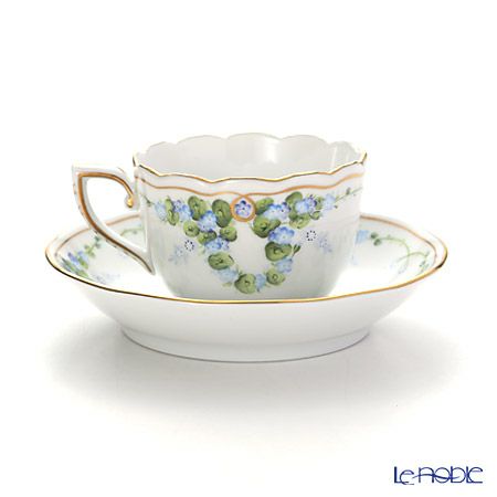 ヘレンド セレニーテ ブルー STB 20711-0-00 モカカップ＆ソーサー 100ml