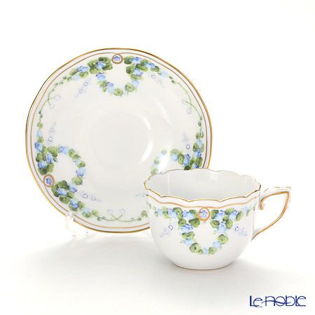 ヘレンド セレニーテ ブルー STB 20711-0-00 モカカップ＆ソーサー 100ml