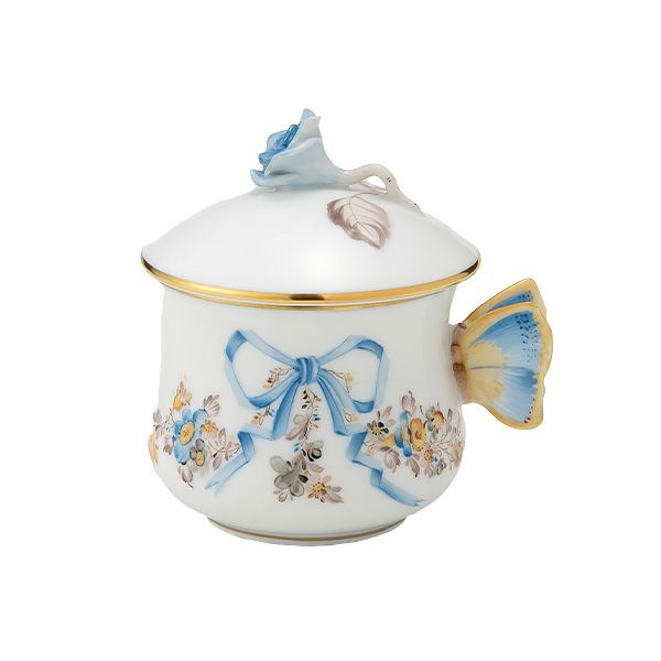 ヘレンド エデン ブルー EDENBM クリームカップ バタフライ 02385-0-91