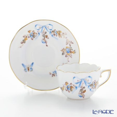 ヘレンド エデン ブルー EDENBM 00711-0-00 モカカップ＆ソーサー 100ml