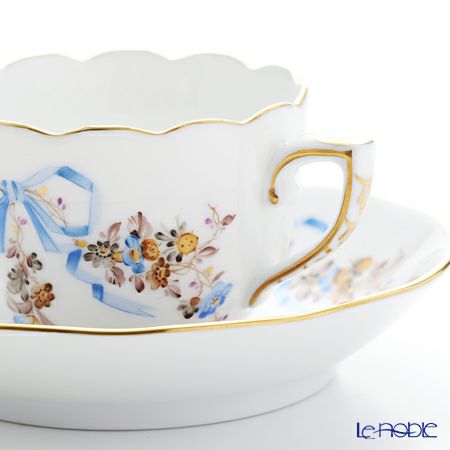 ヘレンド エデン ブルー EDENBM 00711-0-00 モカカップ＆ソーサー 100ml