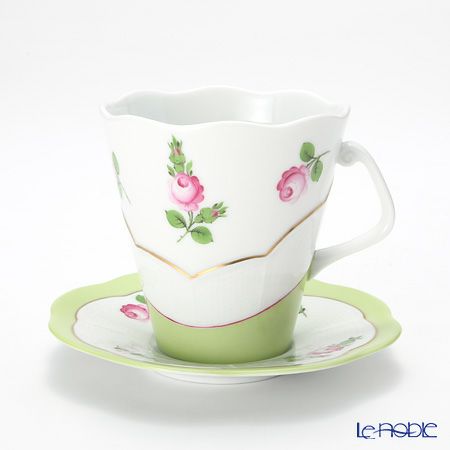 ヘレンド プティットローズ MX4 00903-0-00 ティーカップ＆ソーサー 330ml（ホワイト）