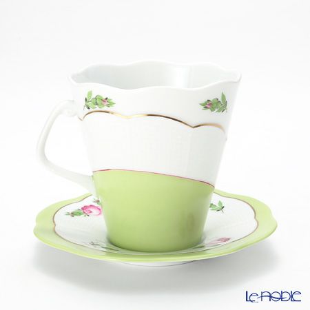 ヘレンド プティットローズ MX4 00903-0-00 ティーカップ＆ソーサー 330ml（ホワイト）