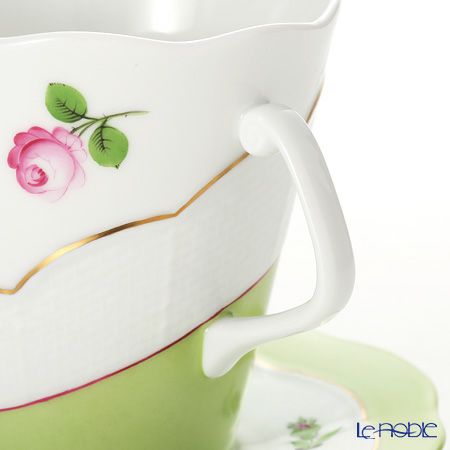 ヘレンド プティットローズ MX4 00903-0-00 ティーカップ＆ソーサー 330ml（ホワイト）